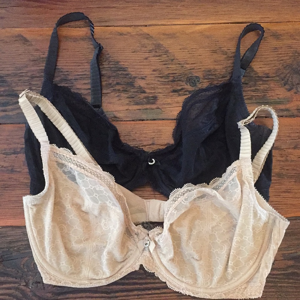 Black & Nude Chantelle Bras